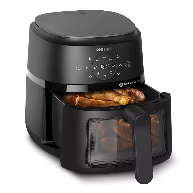 Philips หม้อทอดไร้น้ำมัน 2000 series (1500 วัตต์, 4.2 ลิตร, สีดำ) รุ่น NA220/00 thumbnail 3