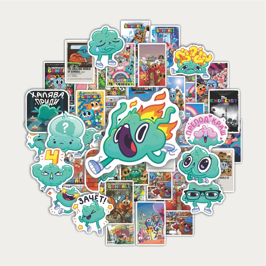 The Amazing World of Gumball Cartoon Sticker Pack | สติ๊กเกอร์ TUMBLR | สติ๊กเกอร์แล็ปท็อปสําหรับกระ