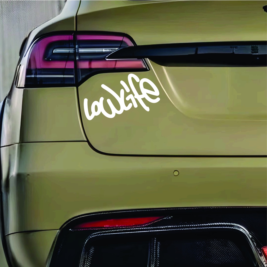 LowLife Decal Sticker - สติ๊กเกอร์ติดกระจกหลัง - สติ๊กเกอร์ติดข้างรถ - TE00045