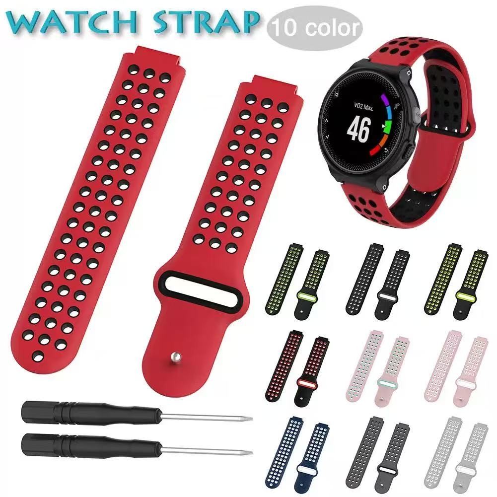 สาย Garmin 230/235/630/735/220 Approach S20/S5/s6ล็อคแทคเหล็ก แบบรัดรูสองสี มีอุปกรณ์แถม