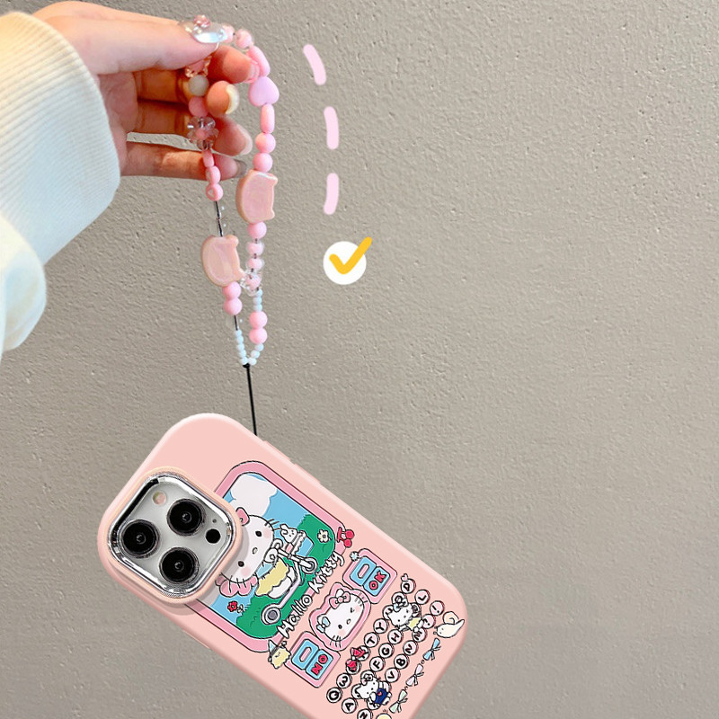 การ์ตูน KT Cat Chat Interface Case สําหรับ VIVO Y17 Y15 S1 Y7S V17 V20 Pro S7 V23 S12 Y03 Y03T Y18 Y