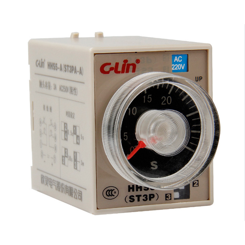 C-Lin Xinling HHS5-A (ST3P AA) 0.5 S/5S/30S/3M รีเลย์หน่วงเวลา JSZ3A-A4.6