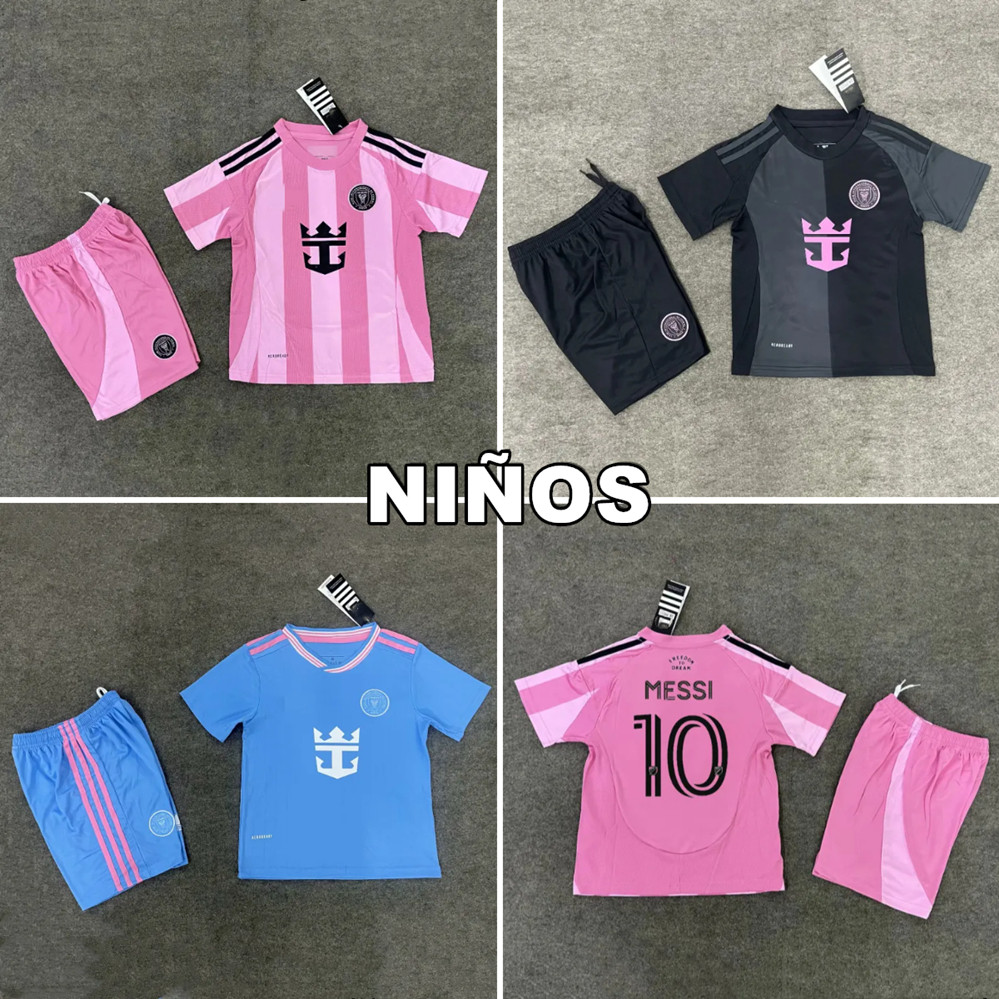 เสื้อฟุตบอลเด็ก Inter Miami Home ชุดคุณภาพสูง