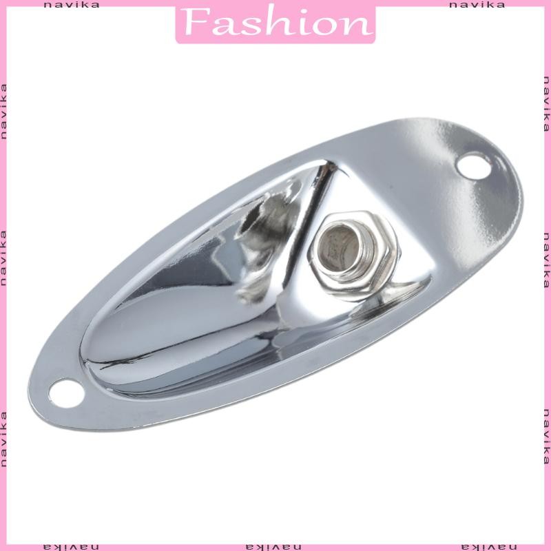 NAV Chrome Boat Output Load Jack Plate Socket สําหรับกีตาร์