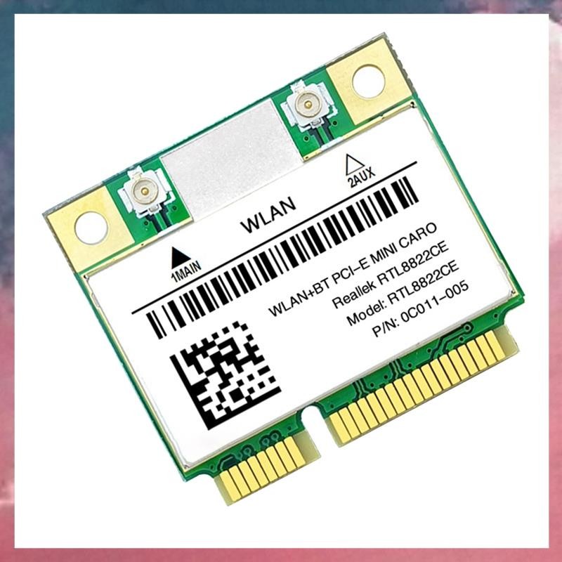 1 PCS 1200Mbps 2.4G+5 Ghz 802.11AC การ์ดเครือข่าย 1200Mbps WiFi Card Mini PCIe 5.0 รองรับแล็ปท็อป/PC
