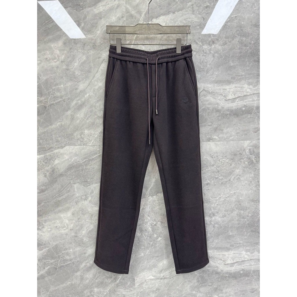 N9WE Loro''LP Old Money Style Embroidered Classic Logo logo Wool Blend Men's Casual Small Straight-L