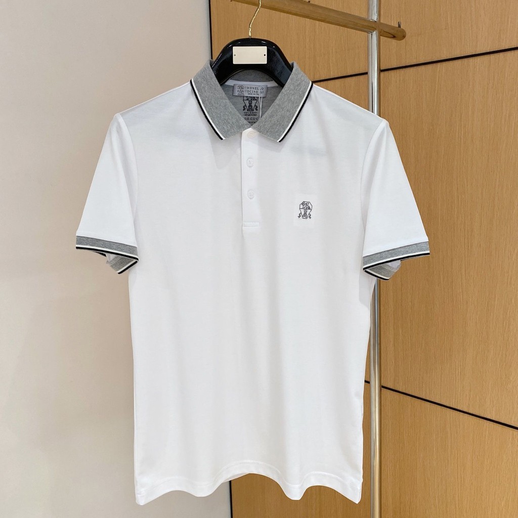 PEQZ Italy*BC Italy2025Summer Hot-Selling Business Casual Versatile Simple Men's Short Sleeve T T-sh