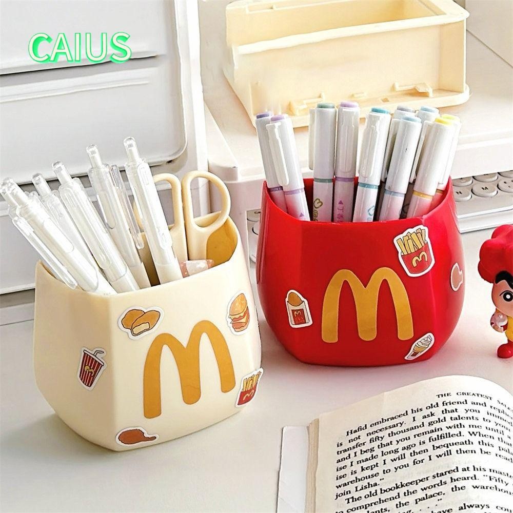 คาอุส‌ กล่องเก็บของในตู้เย็น, พร้อมสติ๊กเกอร์ ที่ใส่ปากกาตั้งโต๊ะติดผนัง, ที่เก็บแปรงแต่งหน้าแม่เหล็กความจุขนาดใหญ่การ์ตูน