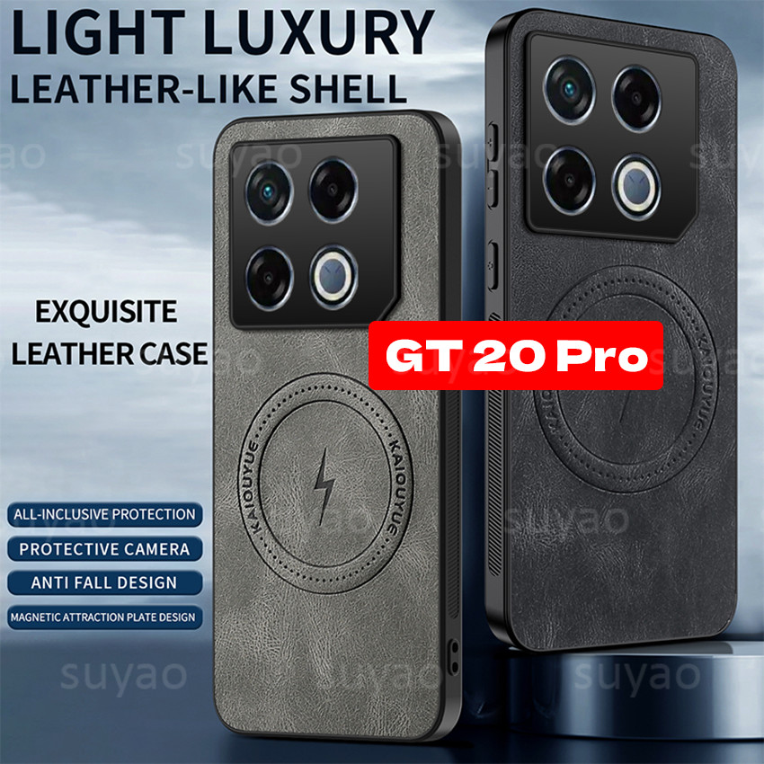 หนังแม่เหล็กสําหรับ infinix GT 20 Pro GT20 20Pro 2025 เคสโทรศัพท์ไร้สายชาร์จหรูหราปลอก GT20Pro กันกร