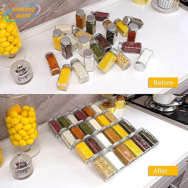Skth 4 ชั้น จัดระเบียบห้องครัว เครื่องเทศ ลิ้นชัก ชั้นเก็บของ ชั้นวางขวดเครื่องปรุงรส SKK