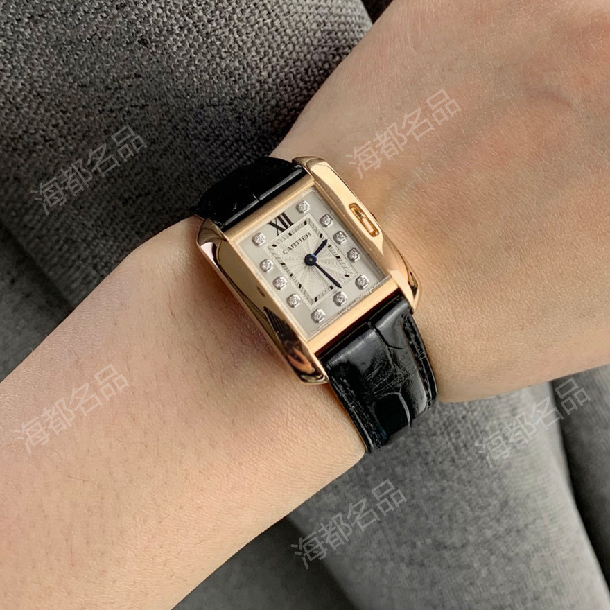 T Tank Watch Series Cartier Cartier Quartz Small Gold Watch Ladies Watch