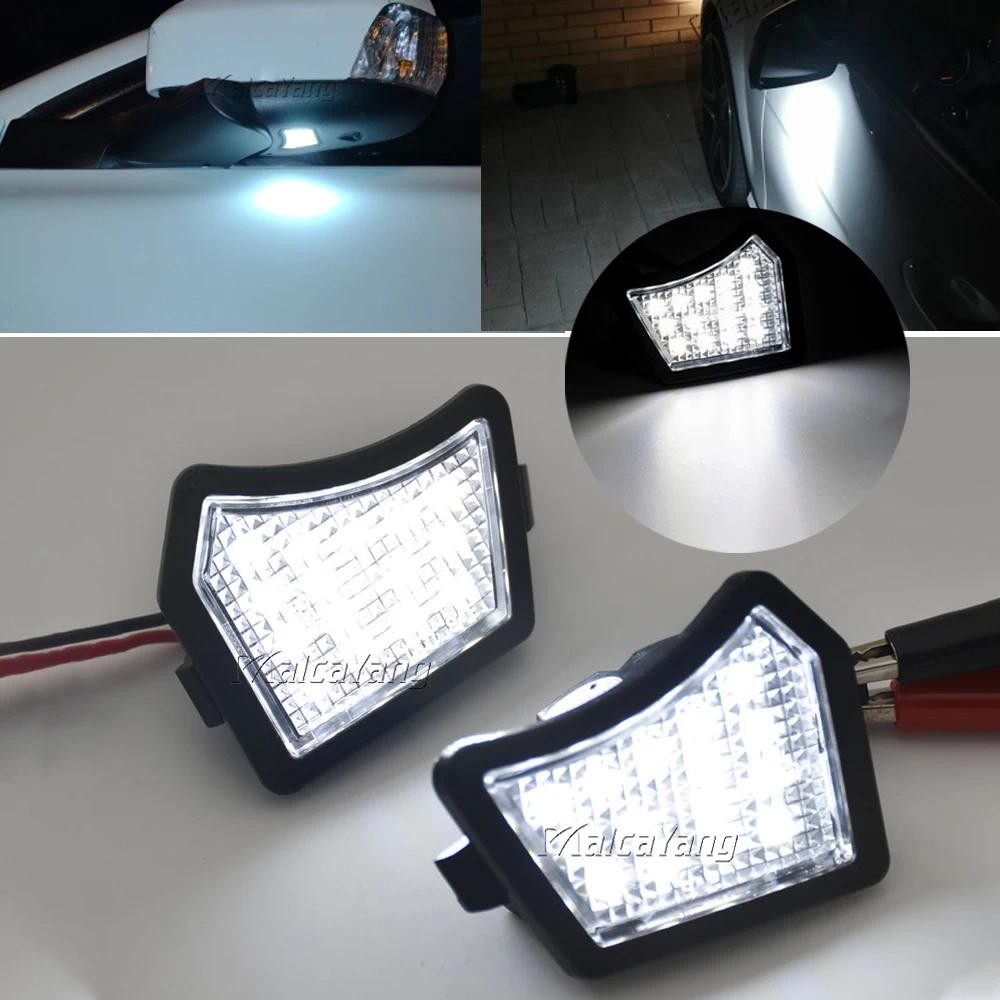 2 ชิ้น Puddle สําหรับ Volvo V40 V50 C30 C70 S40 S60 S80 V50 V70 XC70 XC90 LED ภายใต้กระจกโคมไฟสําหรั