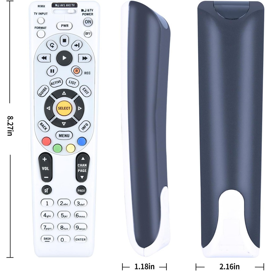 Rc66 Universal เปลี่ยนรีโมทคอนโทรล fit สําหรับ DIRECTV Rc65 H24 Hr24 H25 R16 D12 RC65X RC66X 2998BC0