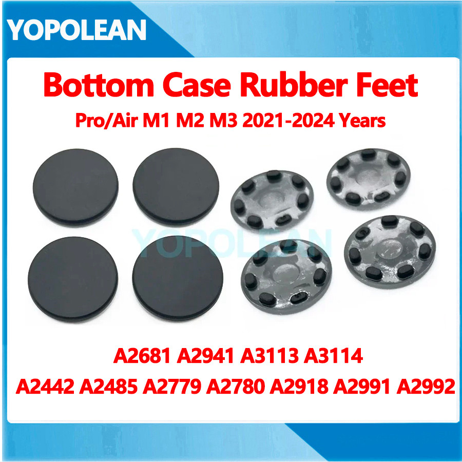 ใหม่แล็ปท็อปด้านล่างกรณียางฟุตสําหรับMacbook Pro Air A2681 A2442 A2485 A2779 A2780 A2941 2021-2023 ป