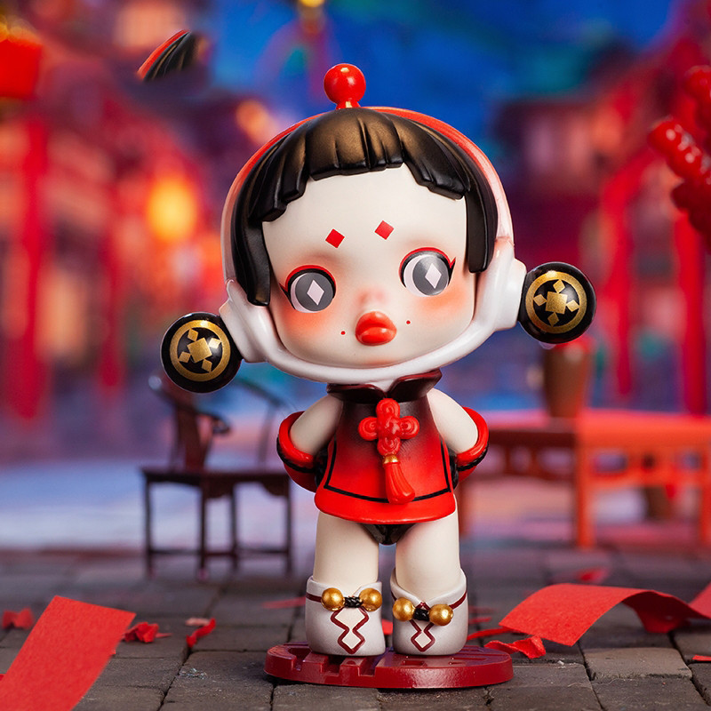 POPMART Tiger Leap ซีรีส์ตรุษจีนฟิกเกอร์ของเล่นปริศนากล่องของขวัญ - รูปที่ 3