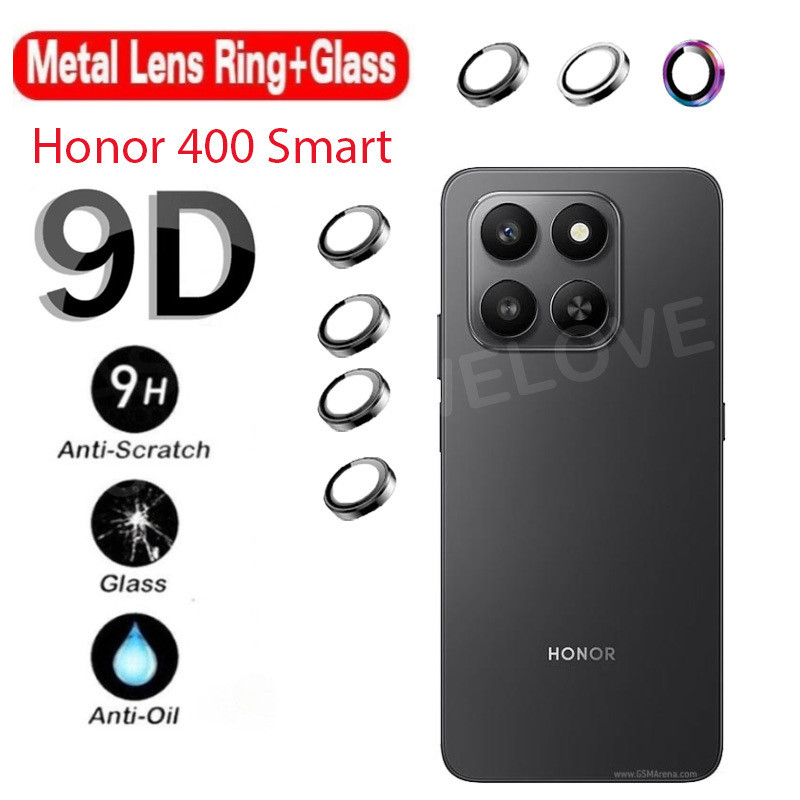 ป้องกันหน้าจอสําหรับ Honor 400 สมาร์ท 5G X7d Honor400 สมาร์ท Lite Pro 5G 4G 2025 ตําแหน่งโลหะกล้องกลับเลนส์ Protector กระจกนิรภัยป้องกัน Scratch แหวนฝาครอบฟิล์ม