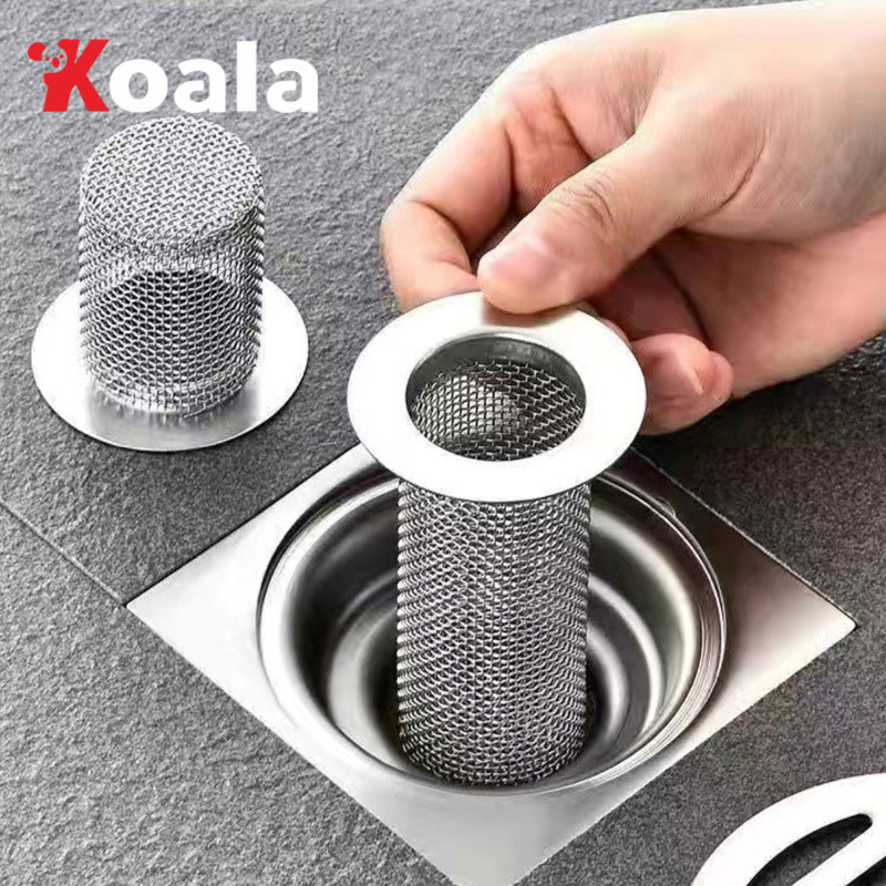 KOALA ตะแกรงกรองน้ำสแตนเลสแบบสแตนเลส สำหรับท่อระบายน้ำ ดีไซน์เรียบหรู