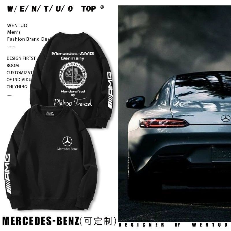 เสื้อยืดคู่ PALACE21 SS AMG EmblemTEE สไตล์แอปเปิ้ลทีและเบนซ์ AMG คอруг ใส่ได้ทุกโอกาส