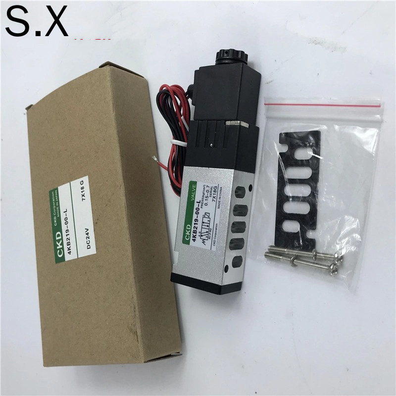 CKD โซลินอยด์วาล์ว 4KB219-00-L CKD DC24V AC220V Outlet ประเภทกล่องแยกประเภท