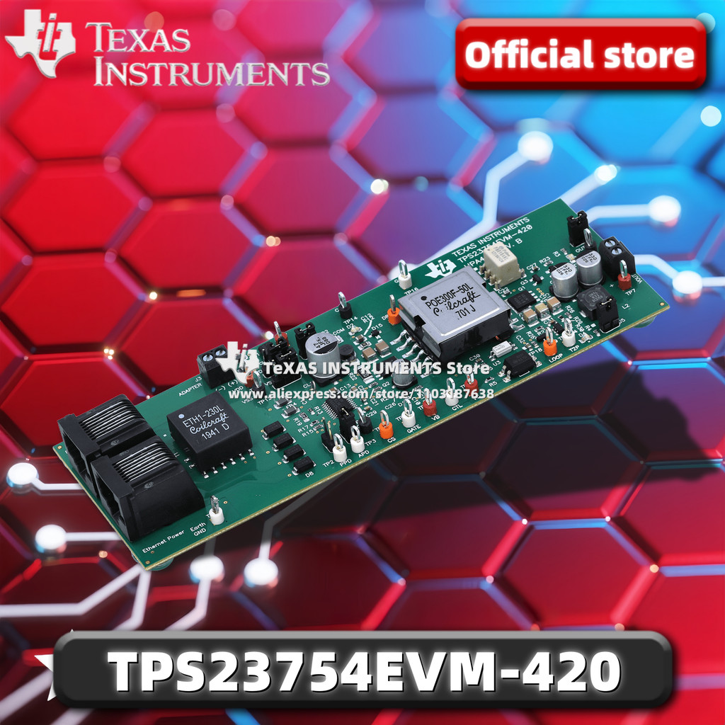 TI อย่างเป็นทางการTPS23754EVM-420 20-57V Vin, 5V Vout โมดูลประเมินพลังงานสูงสําหรับ TPS23754