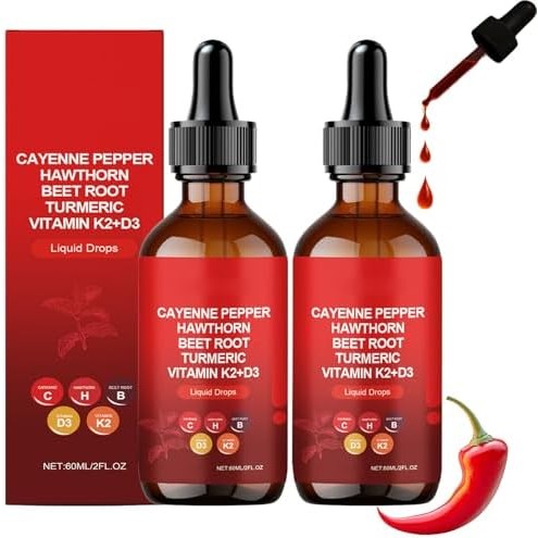 Rethes Cayenne Pepper Drops, Vascu Flow Cayenne Pepper Drops, Cayenne plus Drop, CayennePepper Suppl
