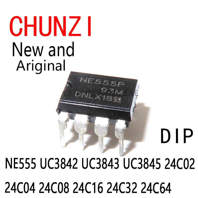 1-5PCS NE555P UC3842AN UC3843BN UC3845AN AT24C02 AT24C04 AT24C08 AT24C16 AT24C32 AT24C64 DIP ชิป ic