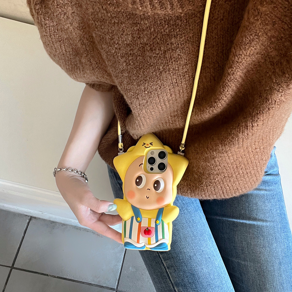 สําหรับ Xiaomi Mi 13 14 15 17 Redmi K70 K70e K80 Pro Max ตลก 3D การ์ตูน Twinkle Star Boy ซิลิคอนกรณี