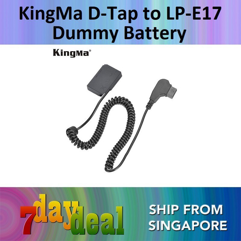 KingMa DTAP to Dummy Battery ถอดรหัสเต็มรูปแบบสําหรับ Canon LPE17