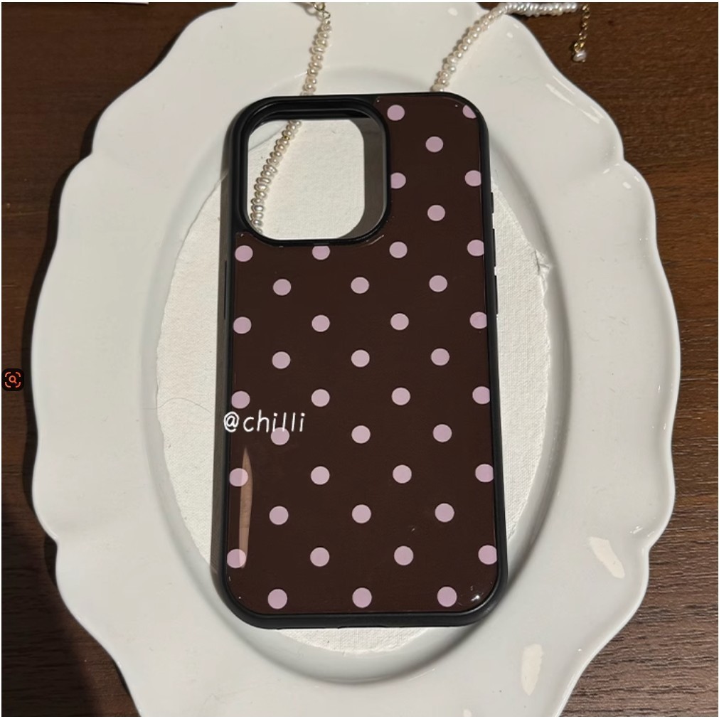 Polka Dot เคสโทรศัพท์ Drop-Resistant สําหรับ iPhone 16 Promax 15 Promax 11 12 13 14plus 15plus 16e 16plus 15pro - ภาพย่อย 3