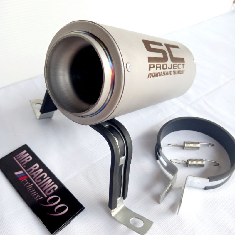 SC PROJECT Sandblass Racing Exhaust Silencer เฉพาะใช้ได้กับ Ninja250 - Cbr250rr