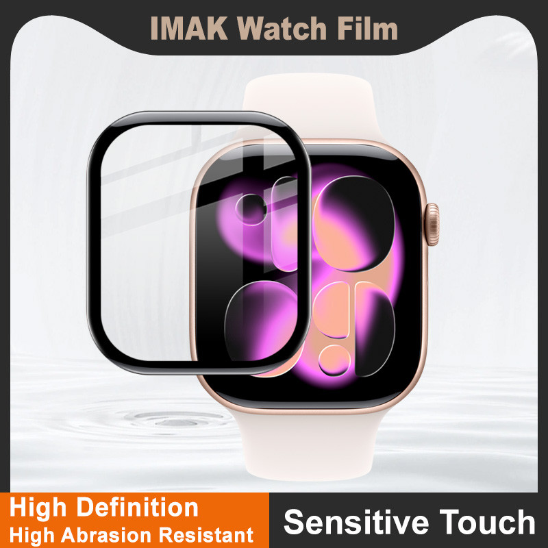 ฉันมาค สําหรับ Apple Watch 11 42mm / 46mm ป้องกันหน้าจอกาวคลุมทั้งหมดนาฬิกาอะคริลิฟิล์มป้องกัน