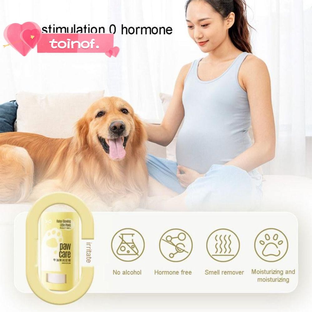 TOINOF Dog Balm, Soother Care Winter Dog Cream, Protective Caring Supplies Pet Foot Wax Pet