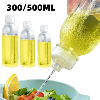 300/500ml Kitchen Plastic Seasoning Scream Oil Pot Filled with Soy Sauce Vinegar Squeeze Bottle