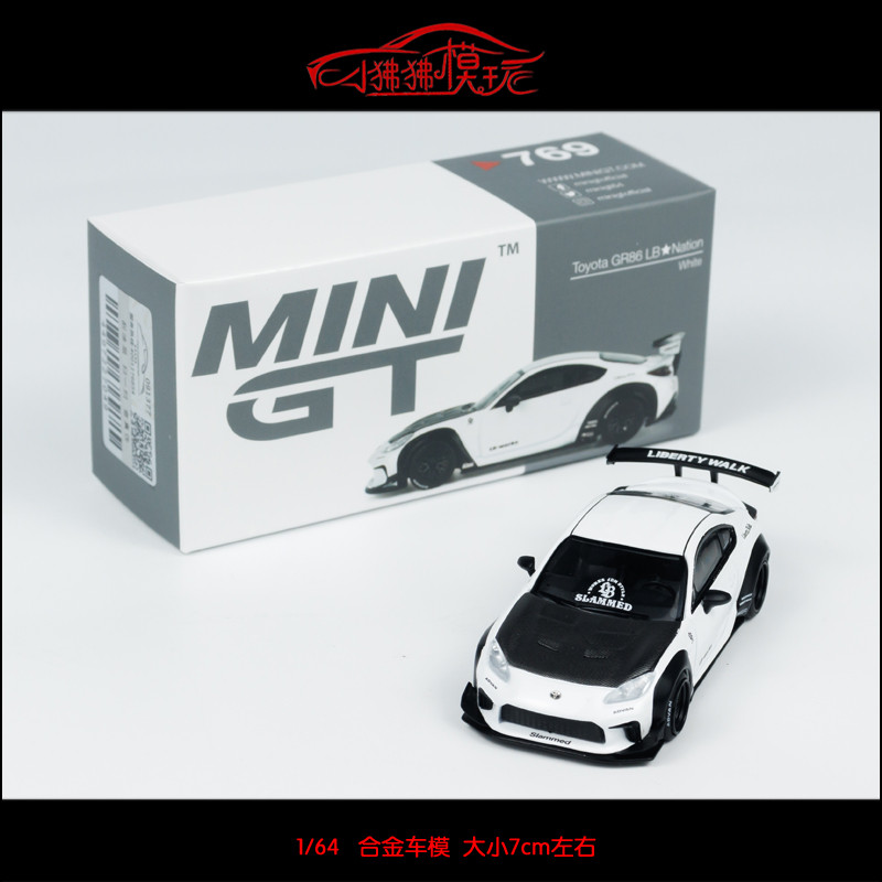 สต็อกพร้อม จัดส่งรวดเร็ว พร้อมส่ง MINI GT 1: 64 LB Nation Toyota 86 Toyota GR86 Wide Body Modified C