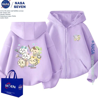 hooded top สไตล์บางเบากันหนาวสำหรับเด็ก ฤดูใบไม้ร่วงและหนา พิมพ์การ์ตูน สวมใส่ง่ายและเข้าได้กับหลายโอกาส