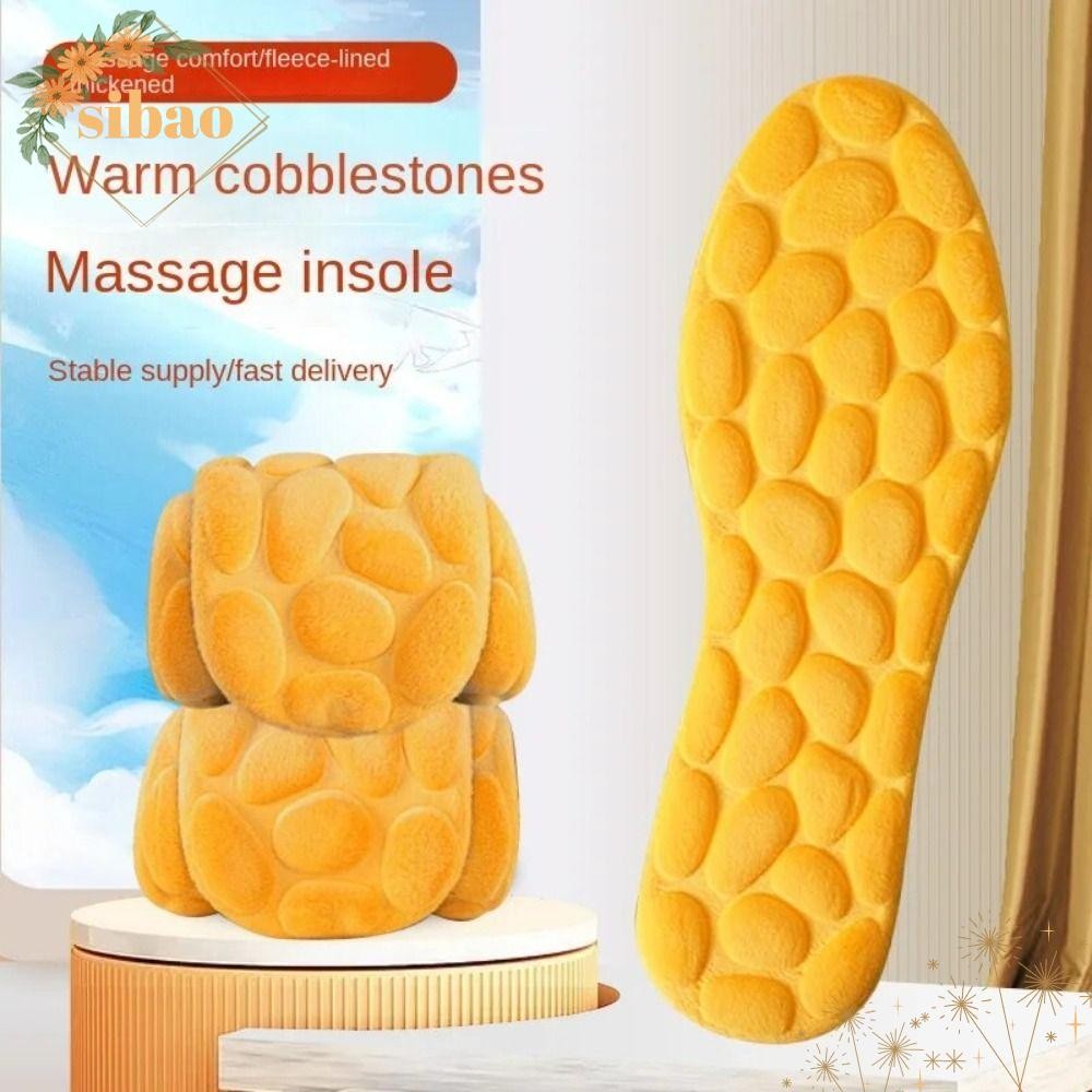 SIBAO Keep Warm Thicken Insole, Breathable Memory Foam รองเท้าพื้นรองเท้า, นวด Keep WARM Orthopedic 