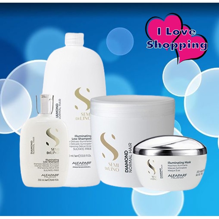 Alfaparf llluminating Low Shampoo/Mask สูตรถนอมเส้นผม ขาดการบำรุง ขาดความเงางาม