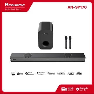 (NEW 2025) Aconatic Sound Bar พลังเสียง 80W/240W รุ่น AN-SP160 / AN-SP170 รองรับ Bluetooth 5.0 HDMI ARC
