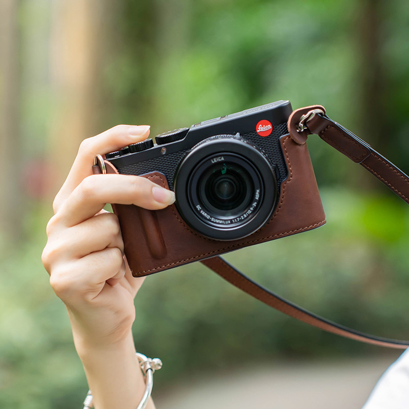 กล้อง dlux8 จับป้องกันกรณี DLUX8 หนัง Leicaq328 กล้อง Q343 ครึ่งกระเป๋าฐานกรณี Polaroid sofort2 กระเ