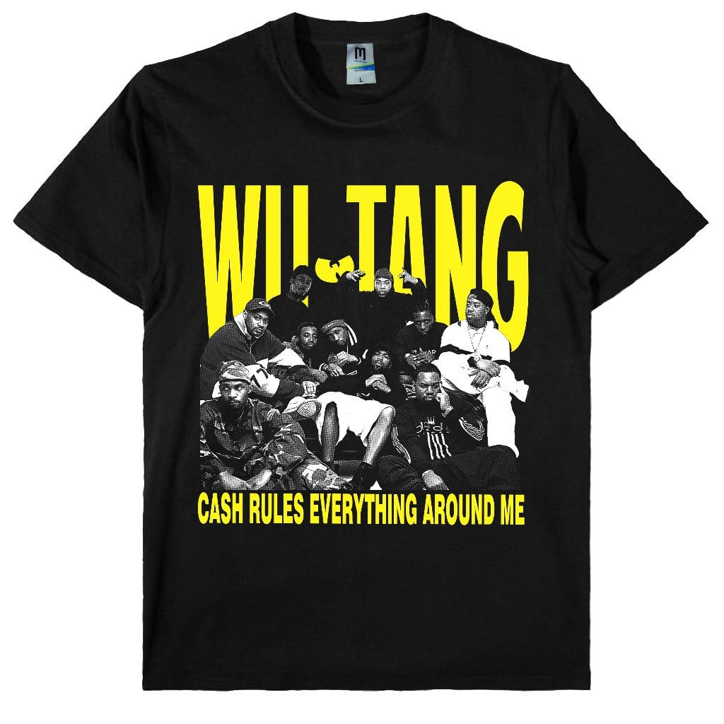 เสื้อยืดวงฮิปฮอป wu tang clan/ wu tang clan cn