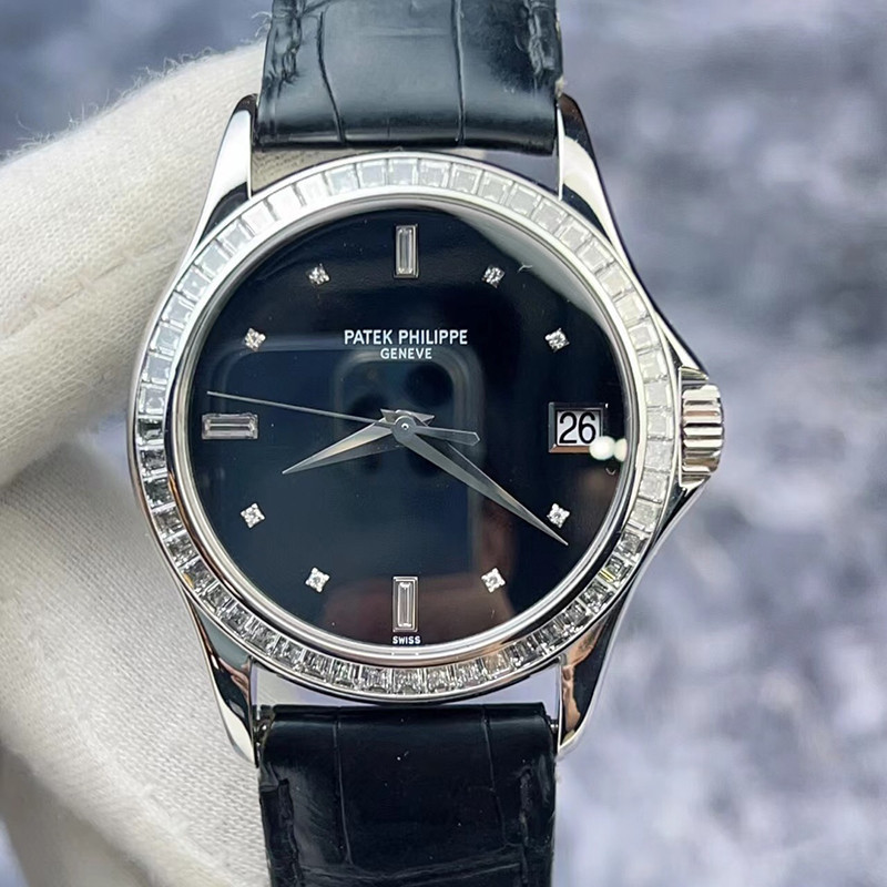 Patek Philippe Philippe Classical Watch Series 5118P Original Inlaid T Square Diamond PT950 Platinum