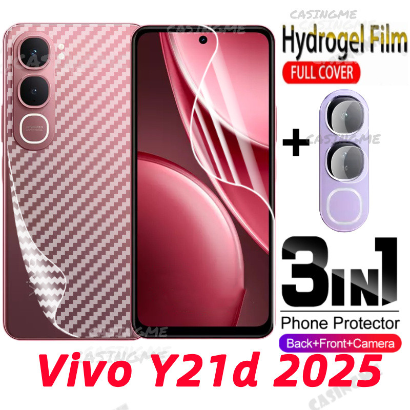 Vivo Y21d 2025 ด้านหน้าด้านหลังคลุมทั้งหมดป้องกันฟิล์มHydrogelสําหรับVivo Y21d Y21d Y21d Y21d Y21d Y