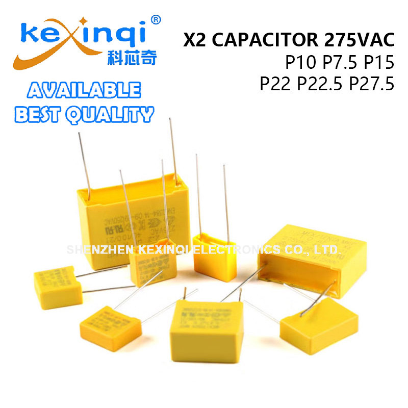 (1 ~ 10 ชิ้น) X2 ตัวเก็บประจุความปลอดภัย 275VAC 0.01UF 0.22UF 0.15UF 0.33UF 0.47UF 0.68UF 1.2UF 1.5U