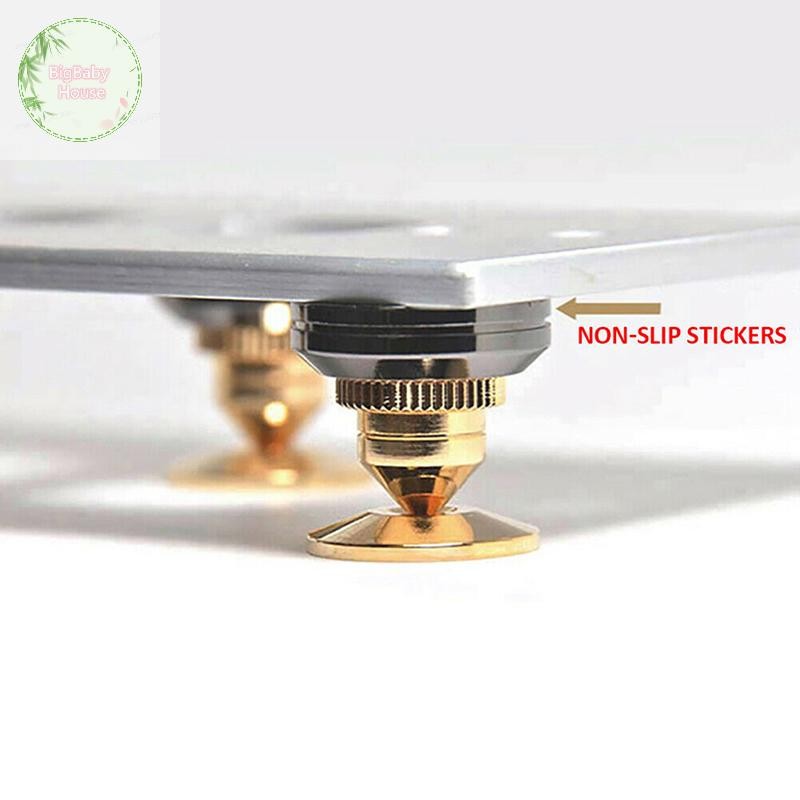 BigBabyHouse 4 ชิ้นลําโพงขาตั้งเท้า Spikes Mount ลําโพงกล่องเล็บแผ่นกันกระแทก TH - รูปที่ 3