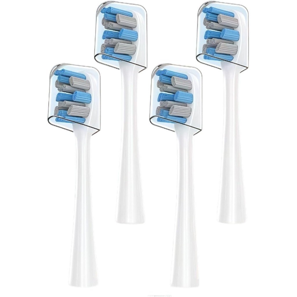 หัวแปรงสีฟันทดแทนสําหรับ Usmile P1 P10 P20 P20PRO U1 U2 U3 P4 แปรงสีฟันไฟฟ้า (สีเทา 4 ชิ้น)