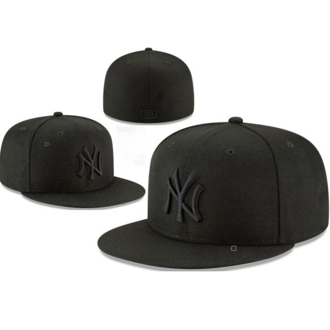 คลังสินค้าพร้อม! หมวก MLB New York Yankees แบบ 59FIFTY สำหรับผู้ชายและผู้หญิง