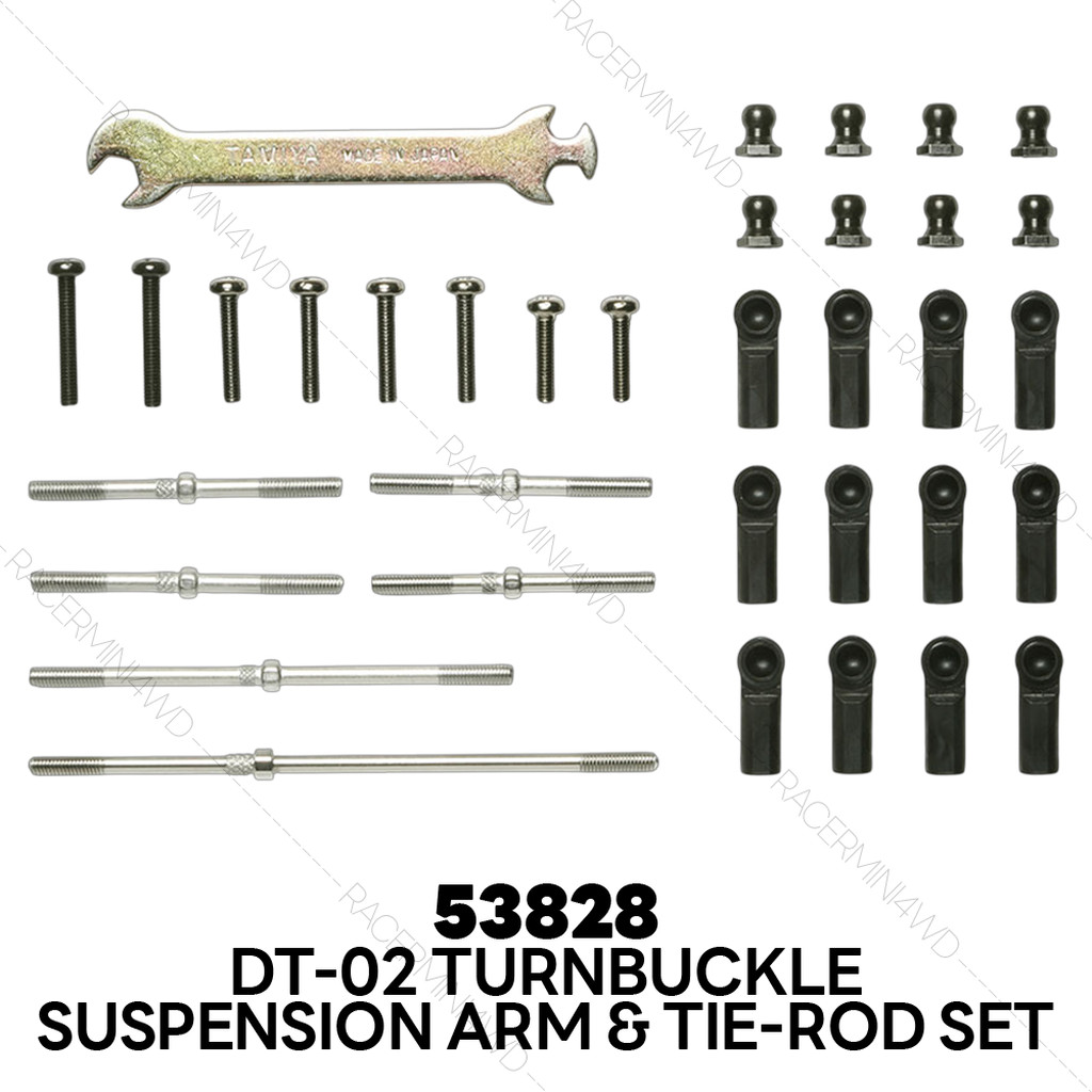 TAMIYA 53828 DT-02 Turnbuckle Suspension Arm & Tie-Rod Set