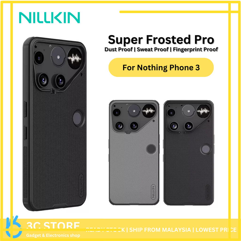 Nillkin Super Frosted Pro สําหรับ Nothing 3 เคสด้านหลังด้านป้องกันเต็มรูปแบบ