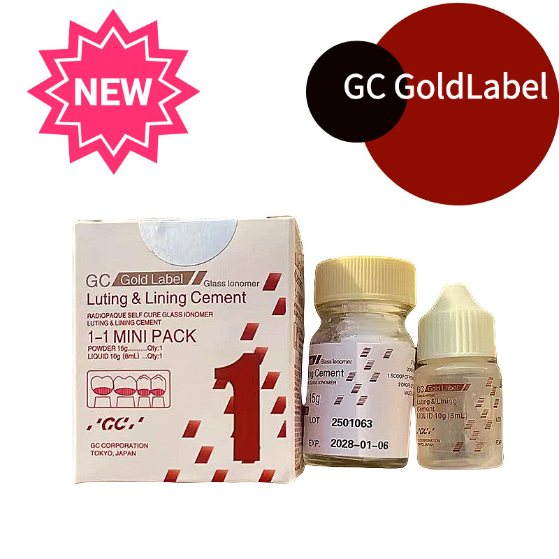 Dental GC Fuji I One Glass Ionized Hydrocolloid Glass Ionized Hydrocolloid Powder 35g/Liquid 25g