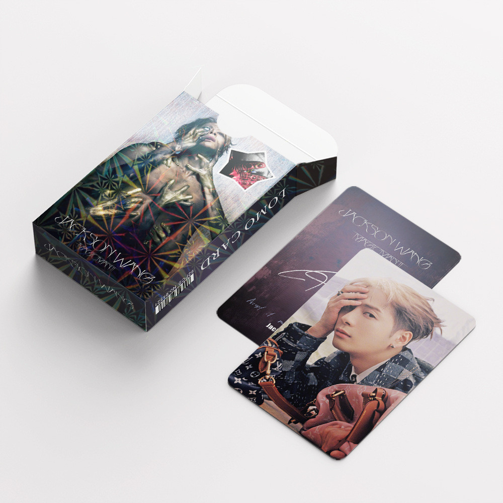 30-124pcs GOT7 Jackson Wang MAGICMAN2 เลเซอร์ Lomo การ์ดฤดูหนาว HEPTAGON NESTFEST PYTHON WINTER HEPTAGON สติ๊กเกอร์โฮโลแกรมโปสการ์ดภาพโฮโลแกรม Photocards ราคาถูก HT